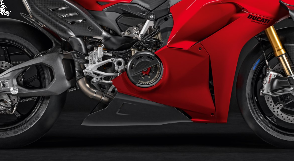 Semicarena Inferiore per Silenziatore o Completo Racing Titanio Akrapovic per Panigale V4/V4S