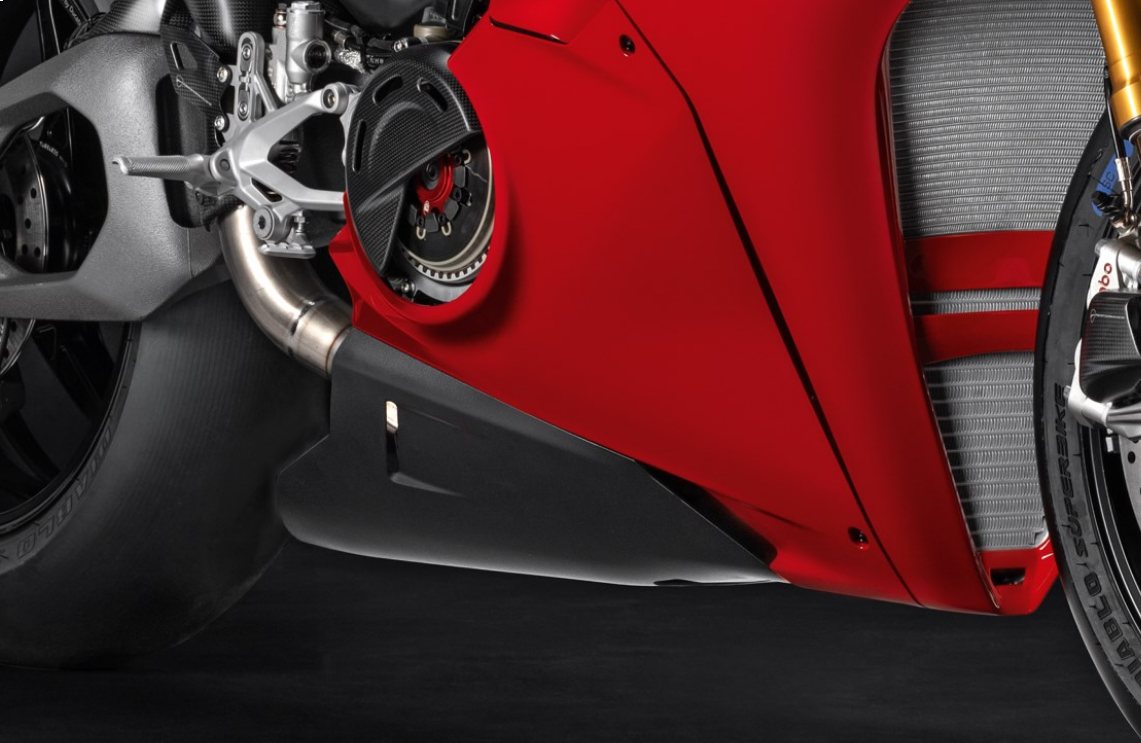 Semicarena Inferiore per Silenziatore o Completo Racing Titanio Akrapovic per Panigale V4/V4S
